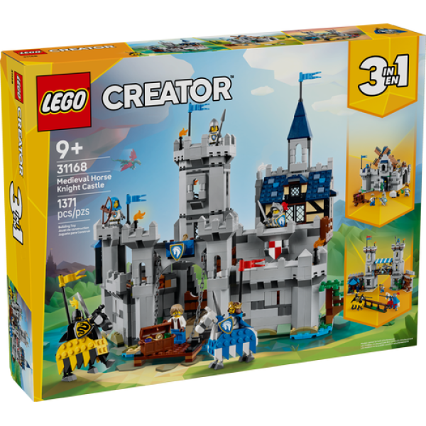 LEGO® 31168 Creator 3w1 – Średniowieczny zamek rycerzy konnych
