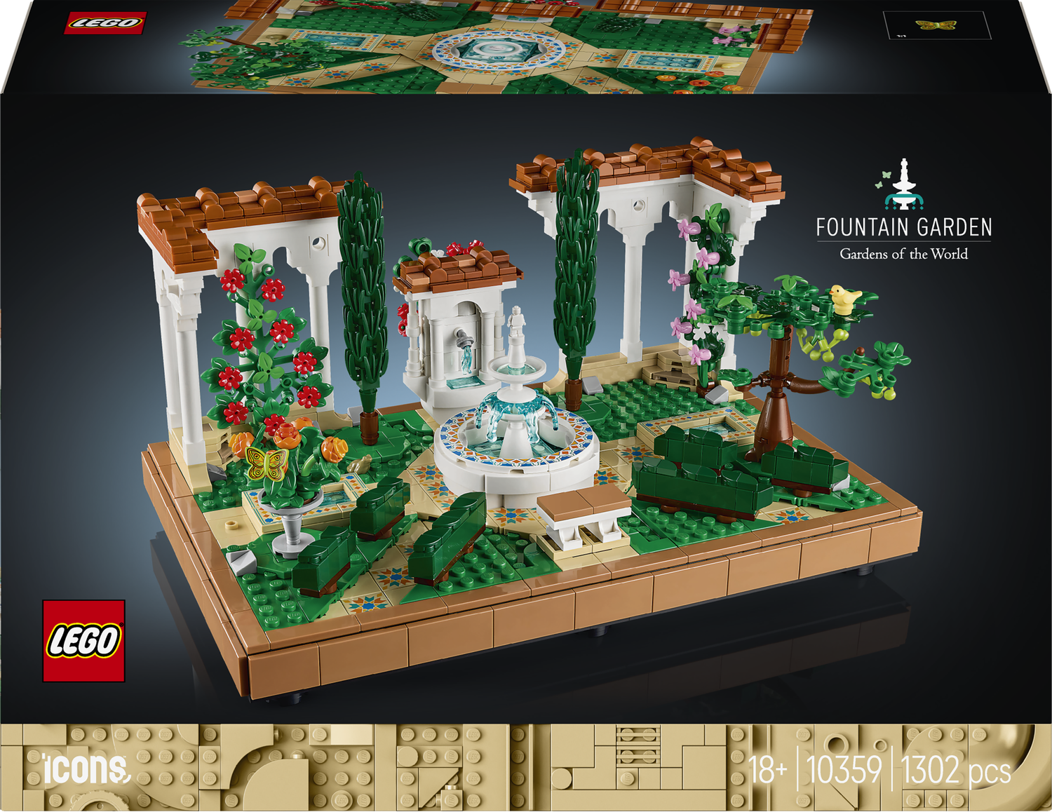 LEGO® 10359 ICONS - Fontanna w ogrodzie
