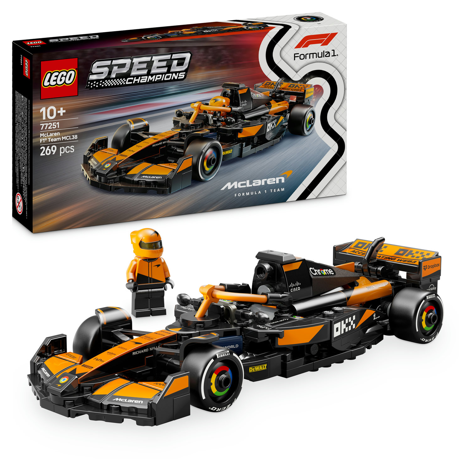 LEGO® 77251 Speed Champions - Bolid F1 McLaren Team MCL38 - obrazek 2